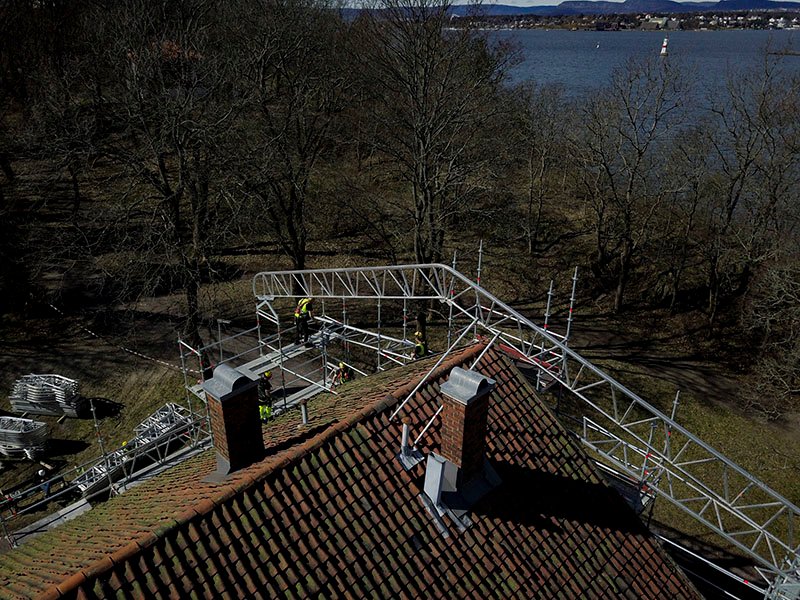 tak over tak stillas leie oslo hovedoya lavetthuset topp still